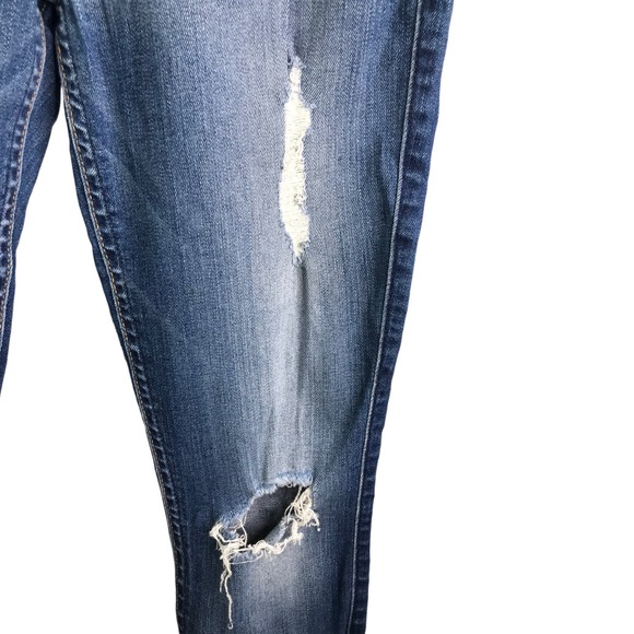 7 For All Mankind Women's The Ankle Skinny Jeans Mid-Rise Blue Denim Cotton 26 - Picture 7 of 14